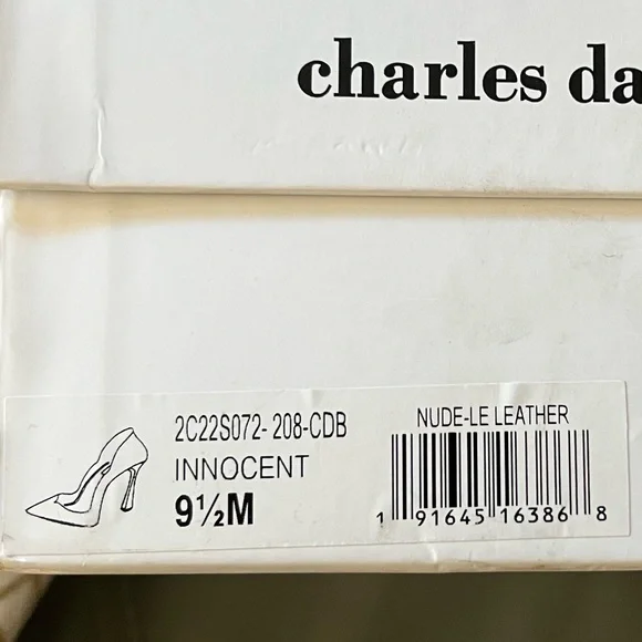 $120 Charles David INNOCENT Pointed Closed Toe STILETTO Heel LEATHER PUMPS 9.5 - Picture 13 of 17